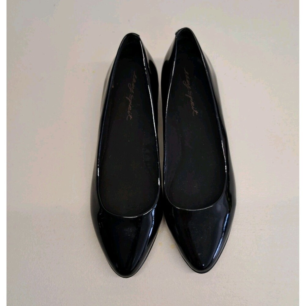 Easy Spirit Avery Women’s 8.5M Wedge Heel Black Glossy
